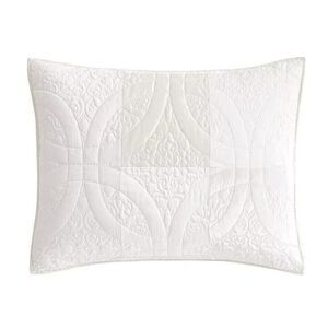 Martha Stewart Collection Wedding Rings, 100% Cotton , White, Standard Sham